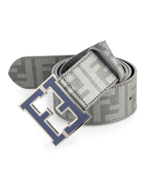 fendi gray college belt|Fendi belt.